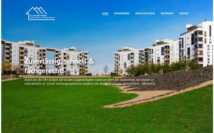 Screenshot of dc-hauswartungen.ch