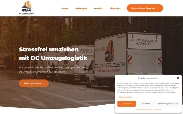 Screenshot of dc-logistik.de
