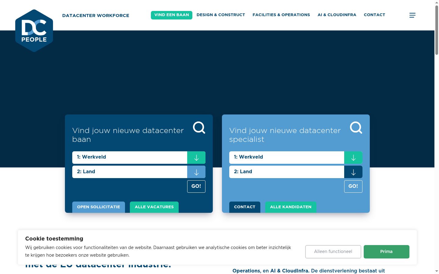 Screenshot tal-banner tal-kunsens muri qabel kwalunkwe interazzjoni