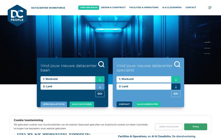Screenshot van dc-people.nl