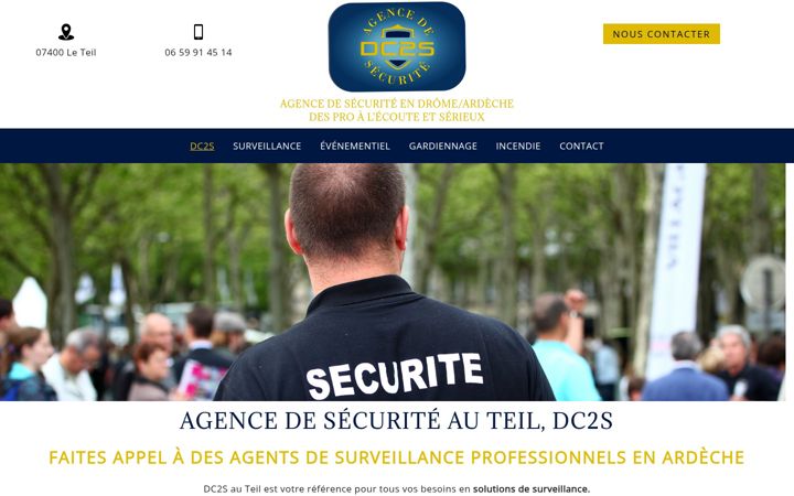 Snímek obrazovky dc2s-securite.fr