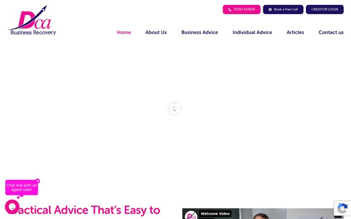 Screenshot of dcabr.co.uk