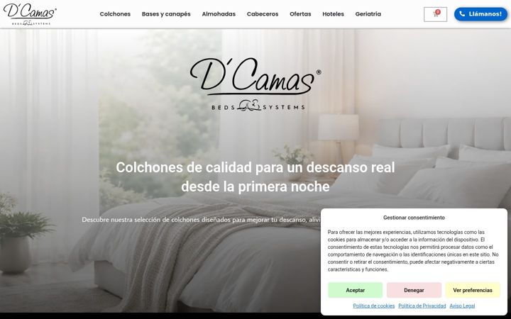 Screenshot von dcamas.es