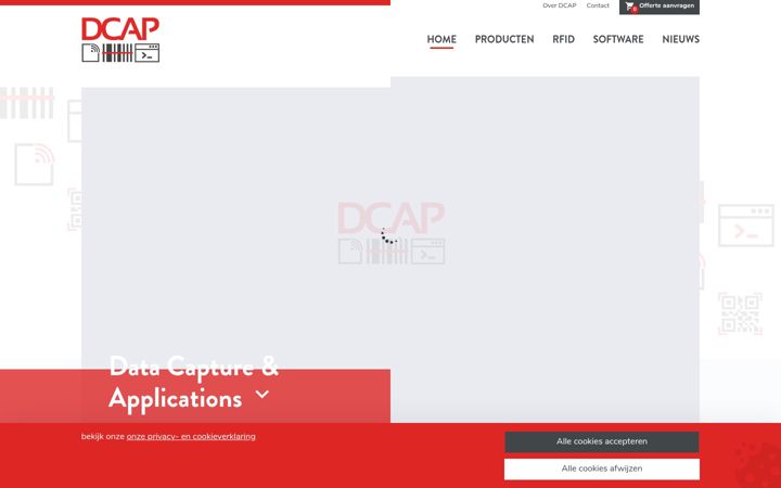 Screenshot of dcap.be