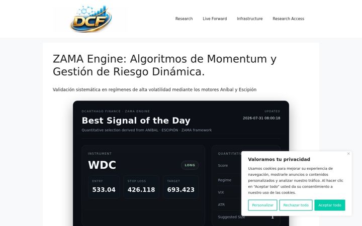 Screenshot of dcarthagofinance.com