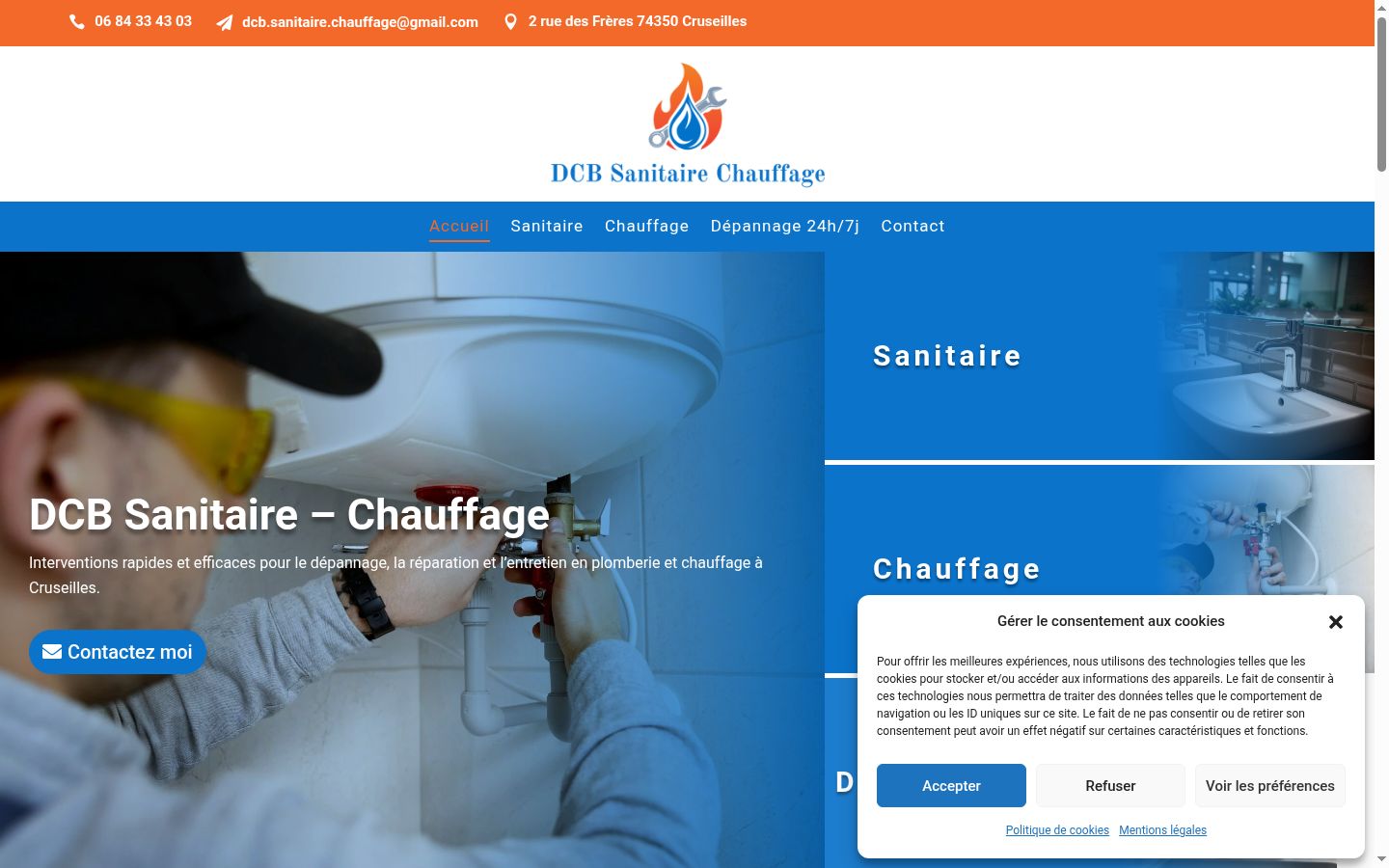 Screenshot tal-banner tal-kunsens muri qabel kwalunkwe interazzjoni