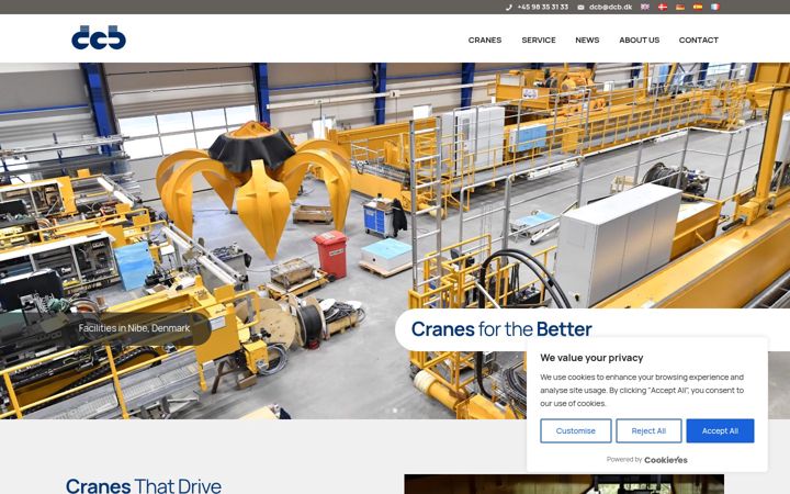 Screenshot of dcb.dk