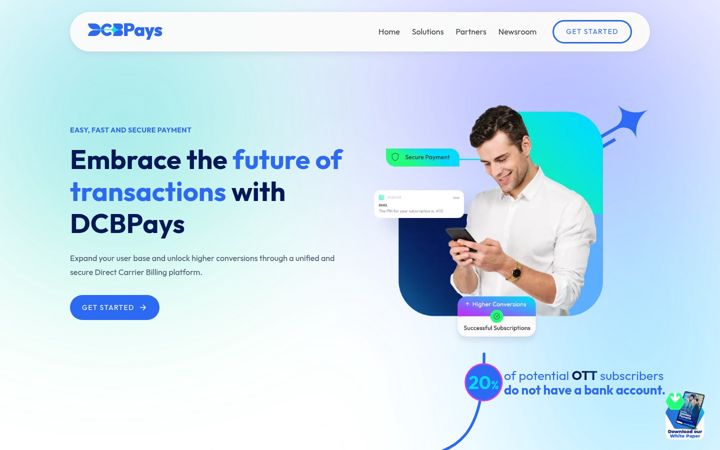 Screenshot of dcbpays.com