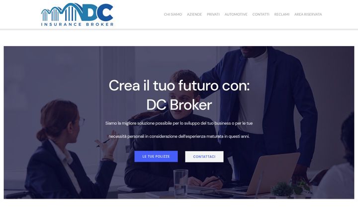Snímek obrazovky dcbroker.it