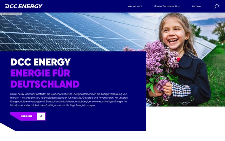 Screenshot of dcc-energy.de