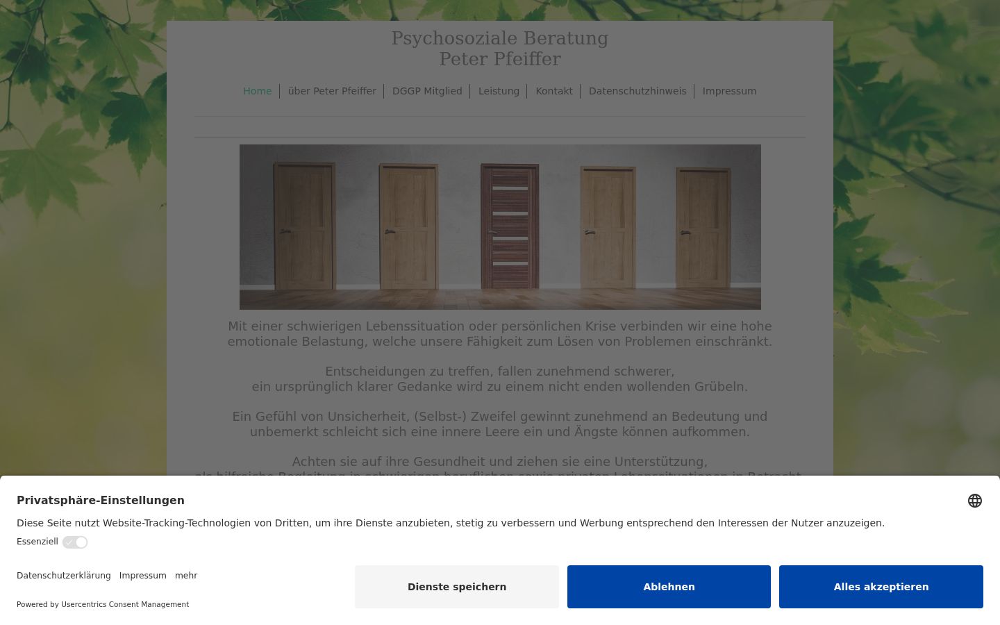 Ekraanipilt nõusolekubännerist, mida näidati enne mis tahes suhtlust
