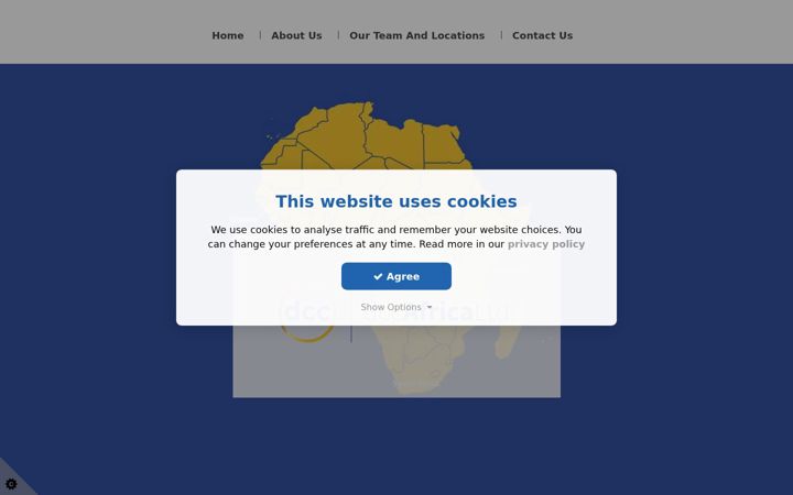 Screenshot of dccafrica.com