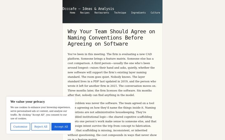 Screenshot of dcccafe.com