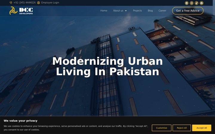 Screenshot of dccdevelopers.com