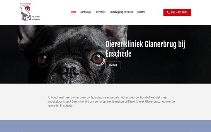 Screenshot van dcce.nl