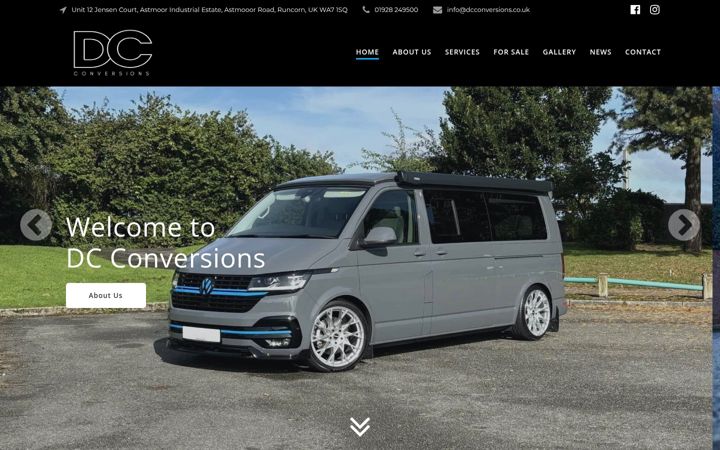 Screenshot of dcconversions.co.uk