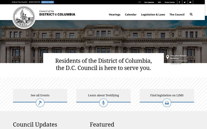 Zrzut ekranu dccouncil.us