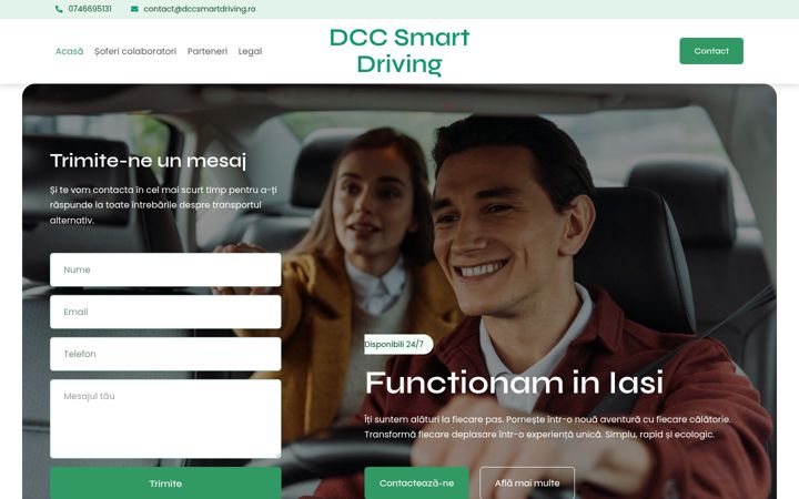 Skärmbild av dccsmartdriving.ro