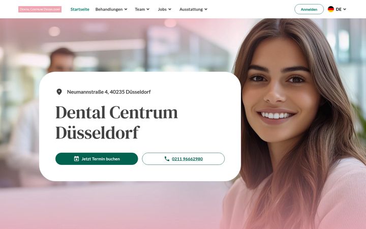 Screenshot of dcd-duesseldorf.de