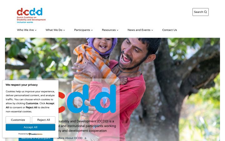 Screenshot van dcdd.nl