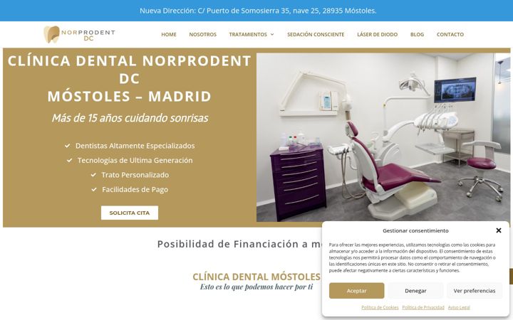 Screenshot ta' dcdental.es