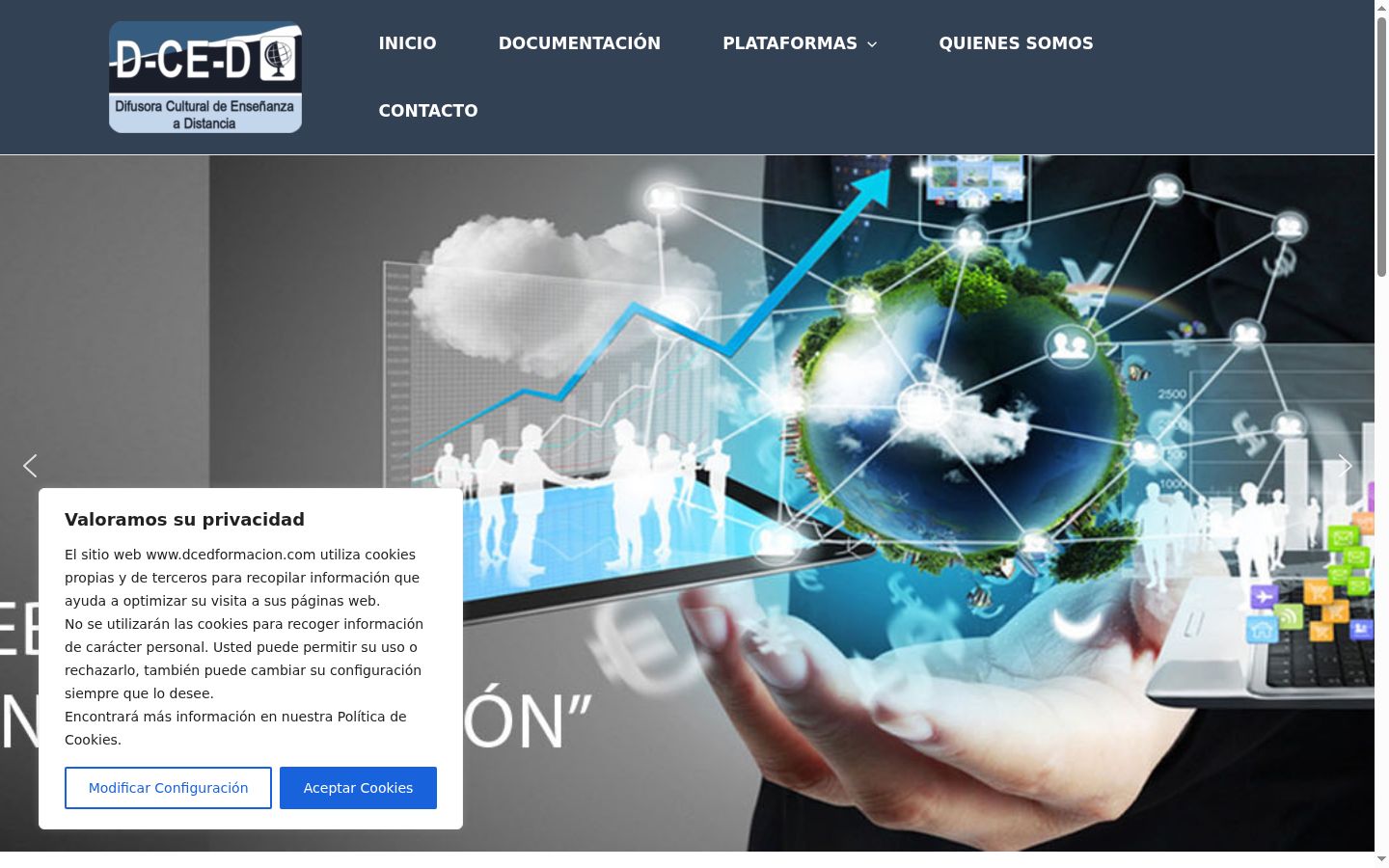Screenshot tal-banner tal-kunsens muri qabel kwalunkwe interazzjoni