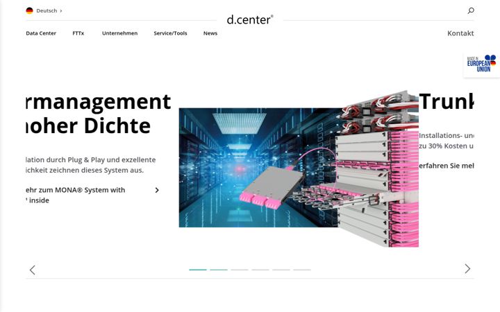 Screenshot of dcenter.de
