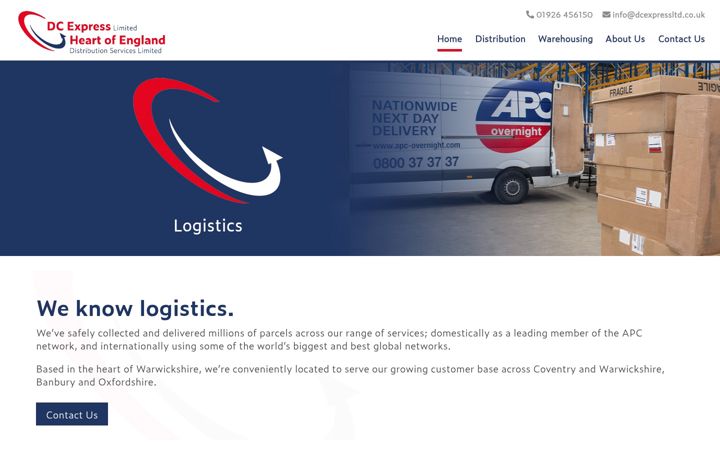 Skjámynd af dcexpressltd.co.uk