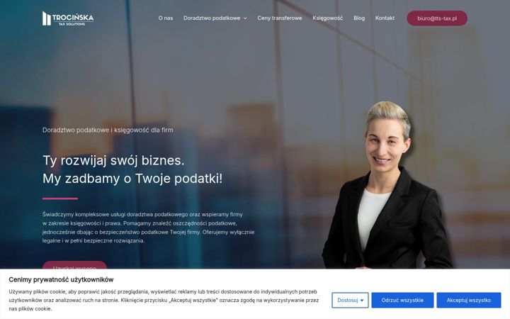 Screenshot van dcf-tax.pl