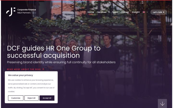 Screenshot of dcf.be