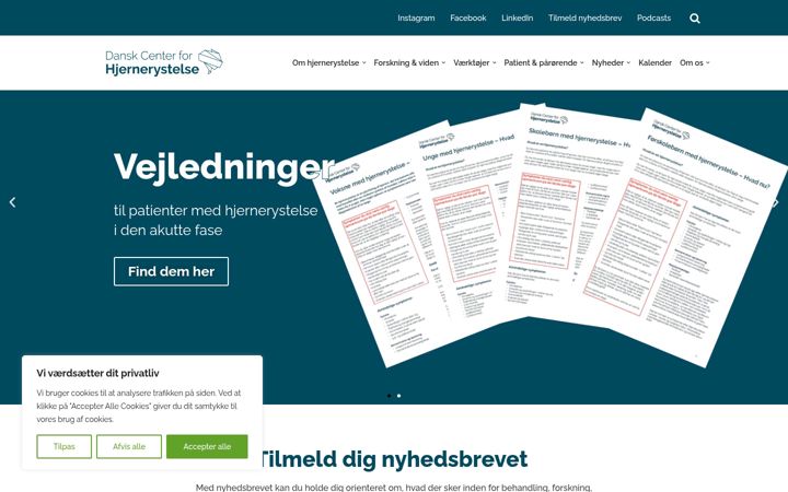 Screenshot of dcfh.dk