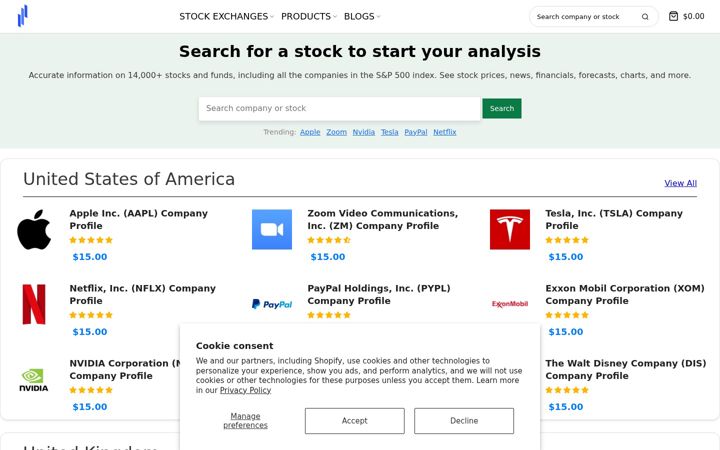 Screenshot of dcfmodeling.com