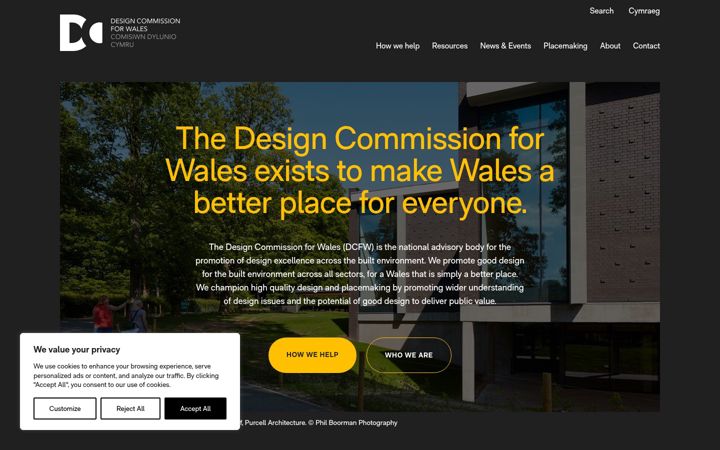Screenshot of dcfw.org