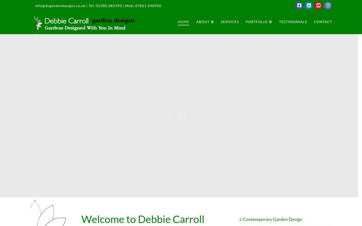 Screenshot of dcgardendesigns.com