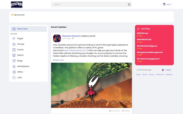 Screenshot of dchatmogul.com