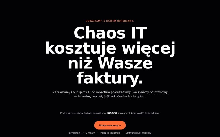 Screenshot van dchouse.pl