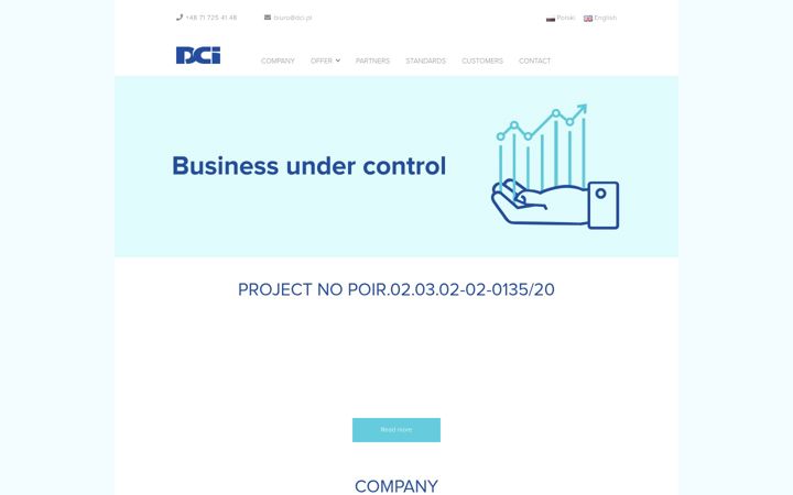 Screenshot van dci.pl