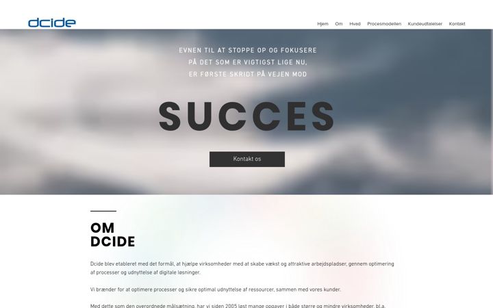 Screenshot of dcide.dk