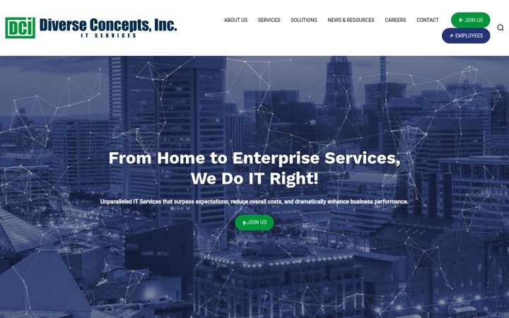 Screenshot of dciits.com