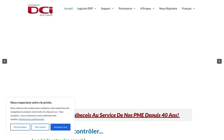 Ekrānuzņēmums no dcisoft.ca