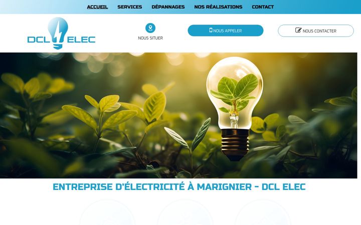Snímek obrazovky dcl-elec.fr