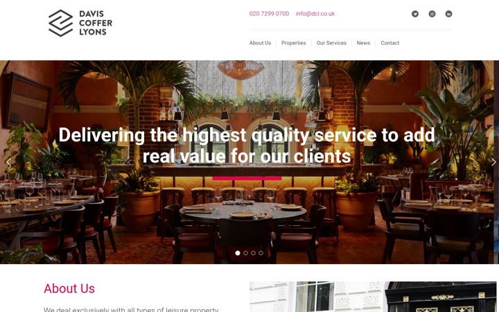 Screenshot of dcl.co.uk