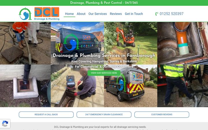 Screenshot von dcldrainsandplumbing.co.uk