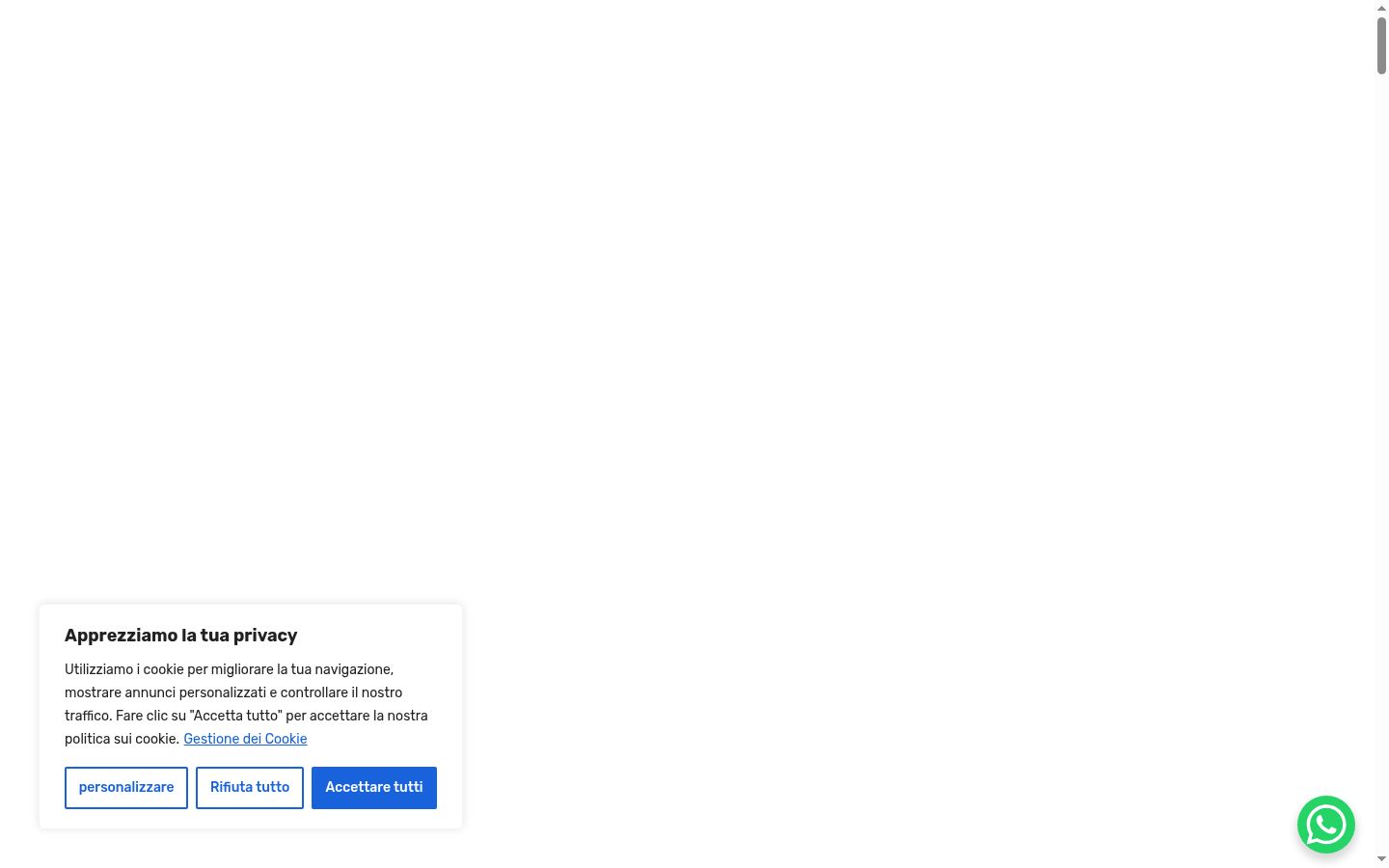 Captura de pantalla del banner de consentimiento mostrado antes de cualquier interacción