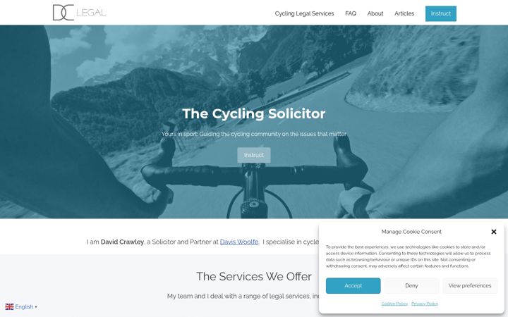 Screenshot of dclegal.co.uk