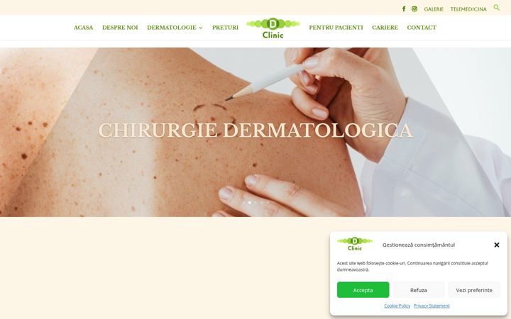 Skärmbild av dclinic.ro