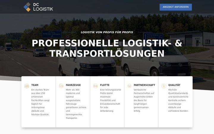 Screenshot of dclogistik.de
