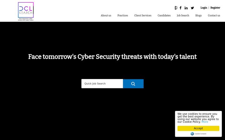 Screenshot of dclsearch.com
