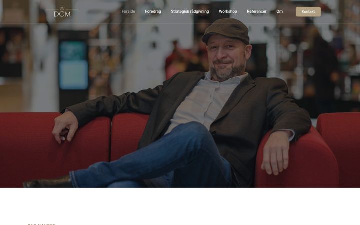 Screenshot of dcm.dk