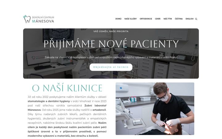 Екранна снимка на dcmanesova.cz